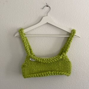 Hope Macaulay Colossal Knit Green Bra